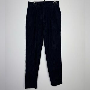 Frank and Oak pinstripes wool navy pants size 0